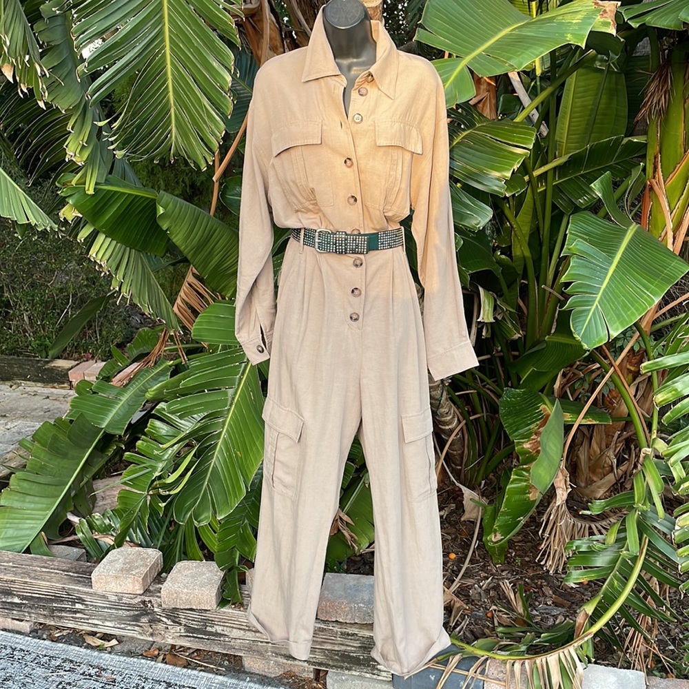 H&M utility cargo jumpsuit - Picture 4 of 9